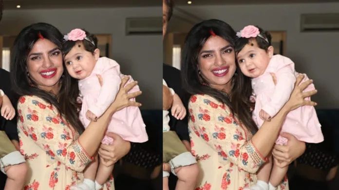 Priyanka Chopra showed her daughter’s face, Malti was seen sleeping peacefully, 10 steps ahead of her mother in beauty